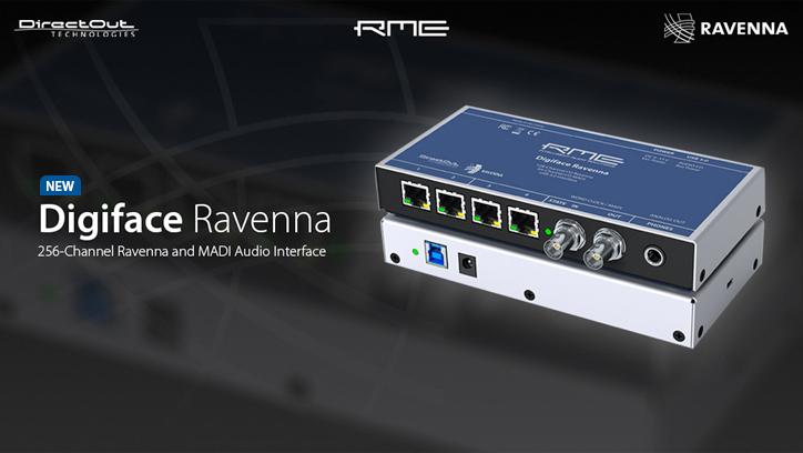 RME and DirectOut announce the Digiface Ravenna