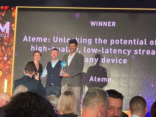Ateme wins coveted IABM BaM Awards® 2022 for its 5G streaming solution
