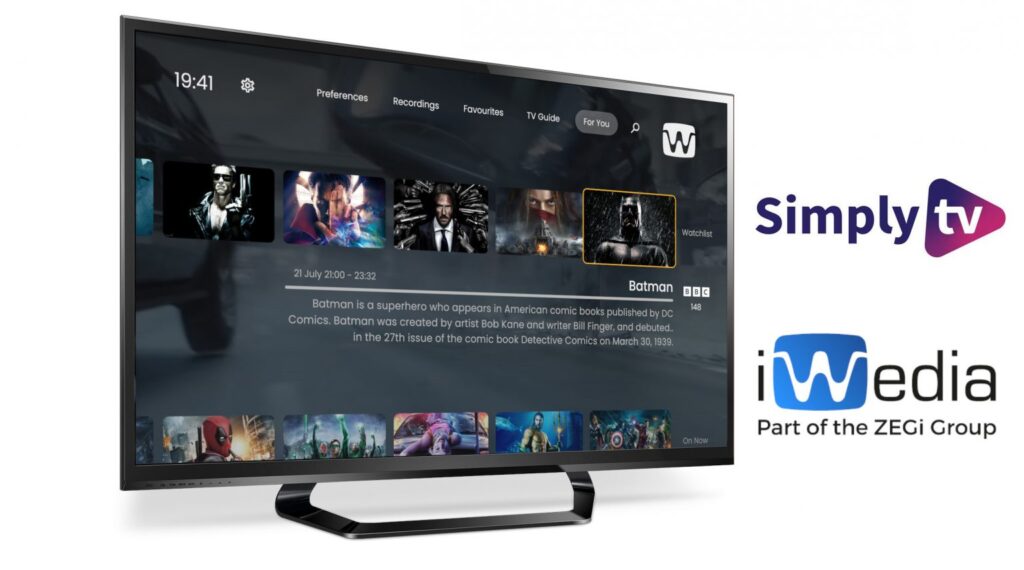 iWedia and Simply.TV partnering to increase engagement on live TV