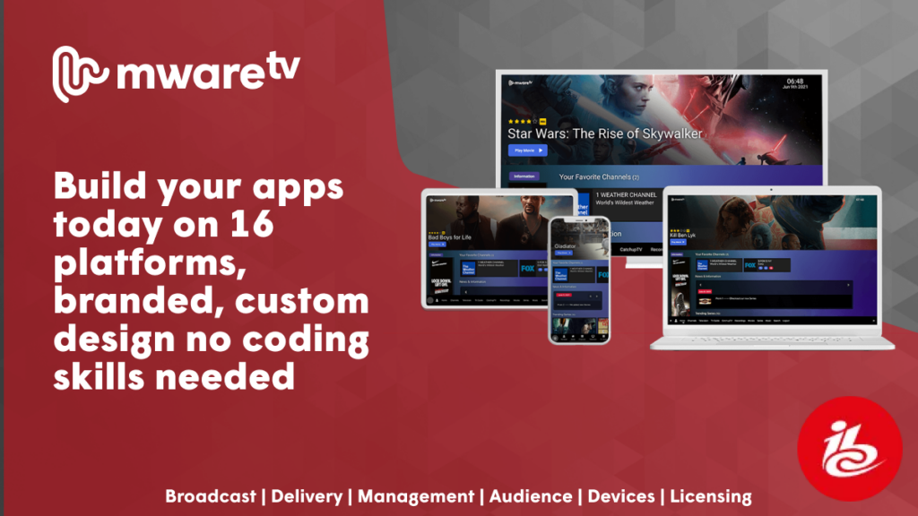 MwareTV transforms OTT services with code-free WYSIWYG app creation